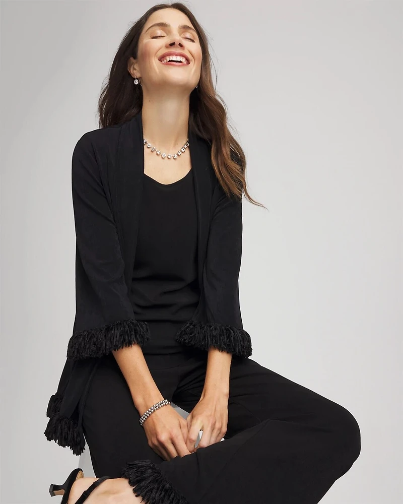 Travelers™ Collection Fringe Hem Jacket