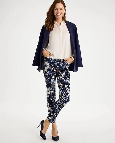Brigitte™ Slim Swirled Pull-On Ankle Pants