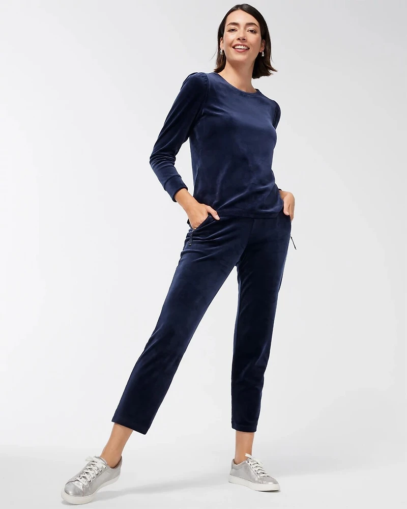 Zenergy® Velour Zip Pocket Pants