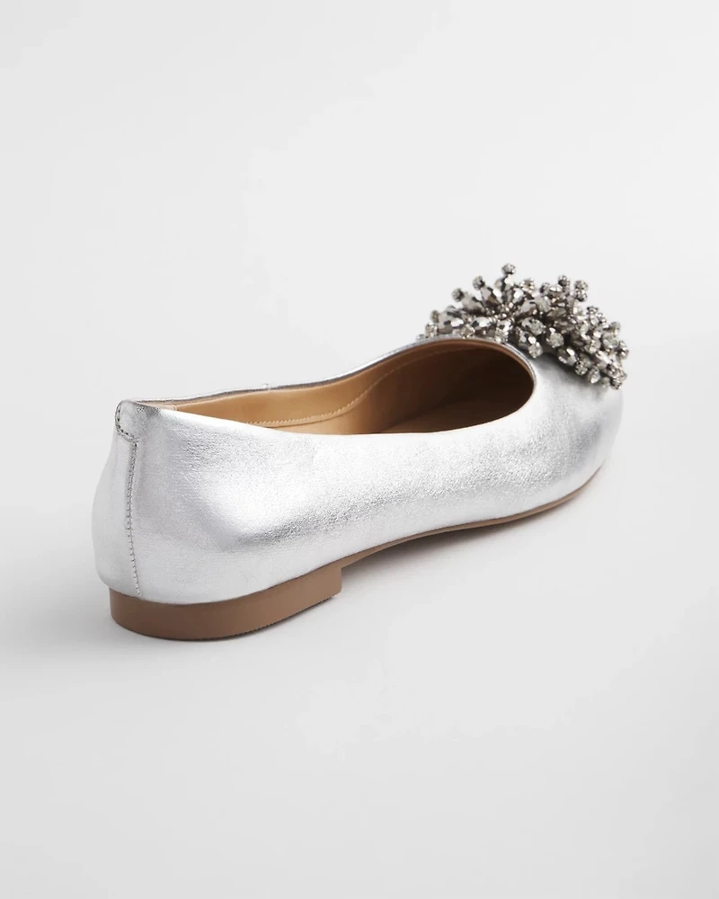 Omega Beaded Ballet Flats