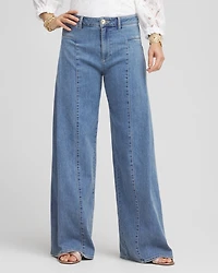 Drape Wide-Leg Jeans