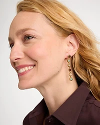 Multi-Color Linear Drop Earrings