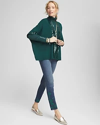 Sequin Placket Ruana