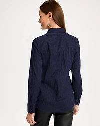 No Iron™ Animal Jacquard Stretch Shirt