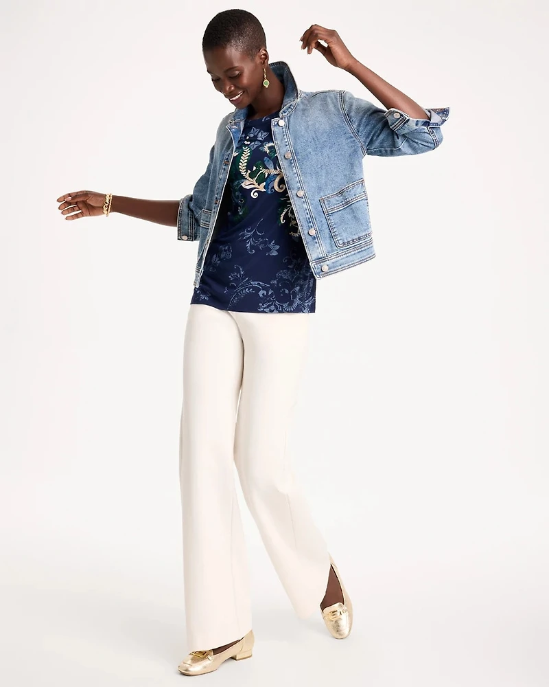 Placed Print Touch of Cool™ Layering Tee