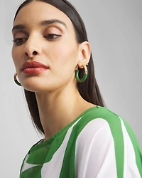 No Droop™ Green Dipped Hoops