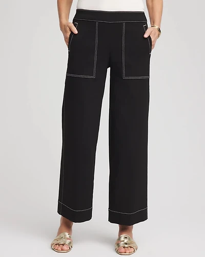 Petite Brigitte™ Utility Wide-Leg Cropped Pants