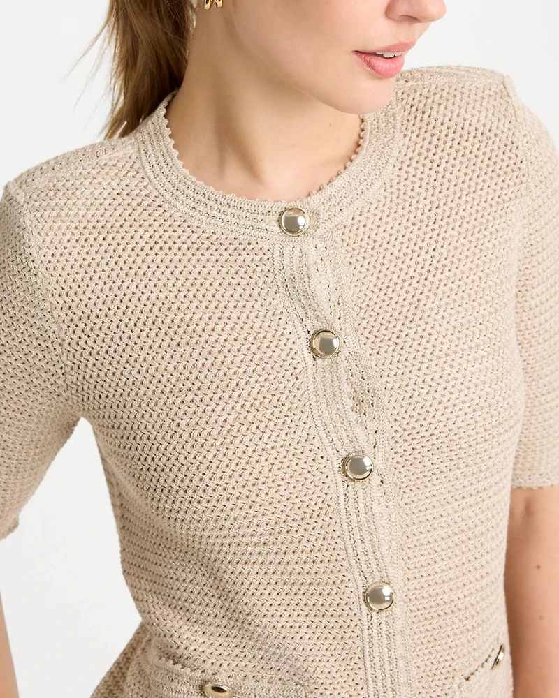 Metallic Lady Jacket Cardigan