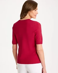 Ella Short-Sleeve Sweater