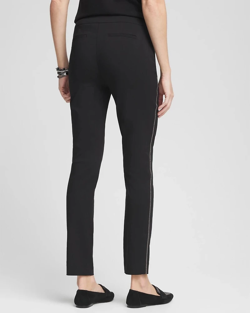 Brigitte Beaded Slim Ankle Pants