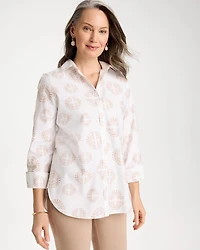 No Iron Stretch Stamped Shirt