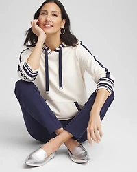 Zenergy® Striped Double-Knit Hoodie