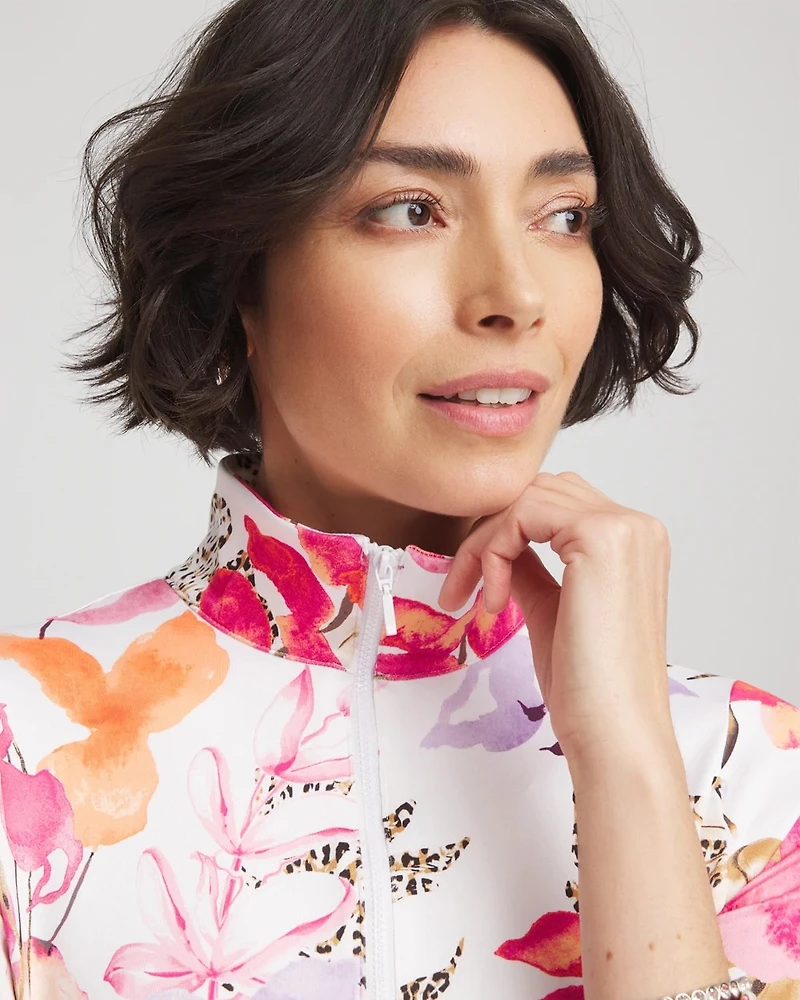 Zenergy® UPF Knit Mockneck Golf Top