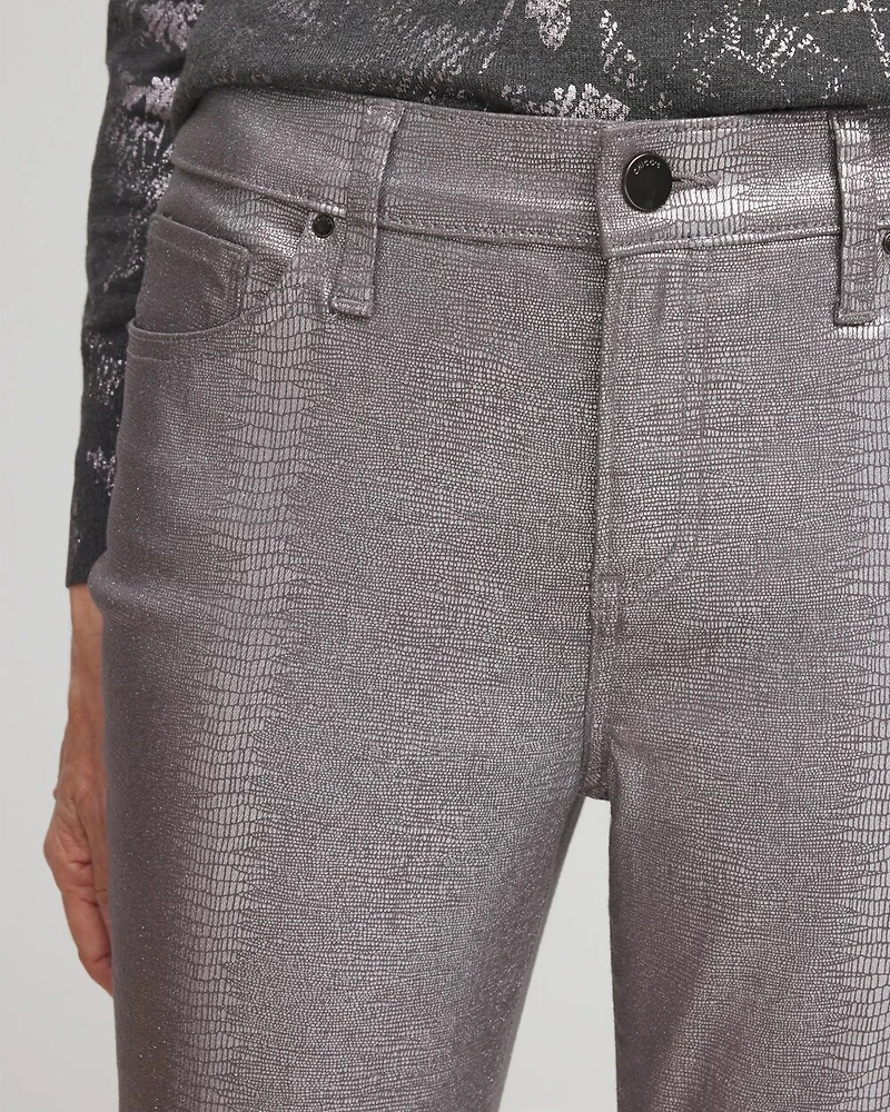 Girlfriend Coated Ankle Jeans