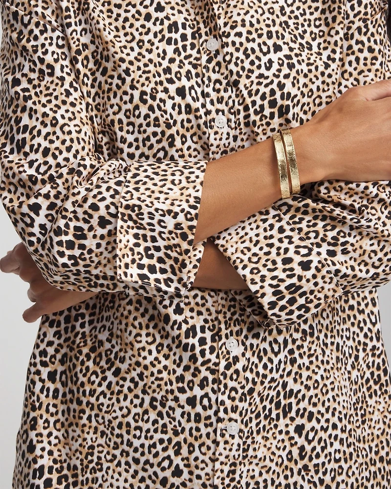 No Iron™ Leopard Print Shirt