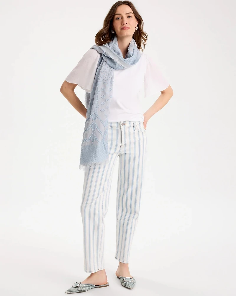 Gauze Sleeve Soft-Stretch Tee