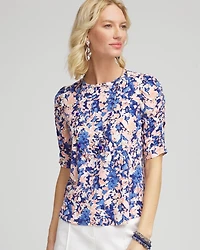 Touch of Cool™ Ruched Sleeve Tee