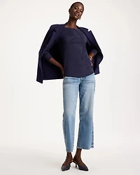 Ella Bateau Jacquard Pullover Sweater