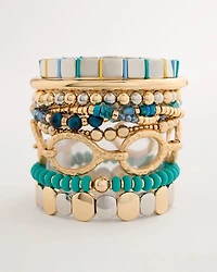 Green Round Stretch Bracelet