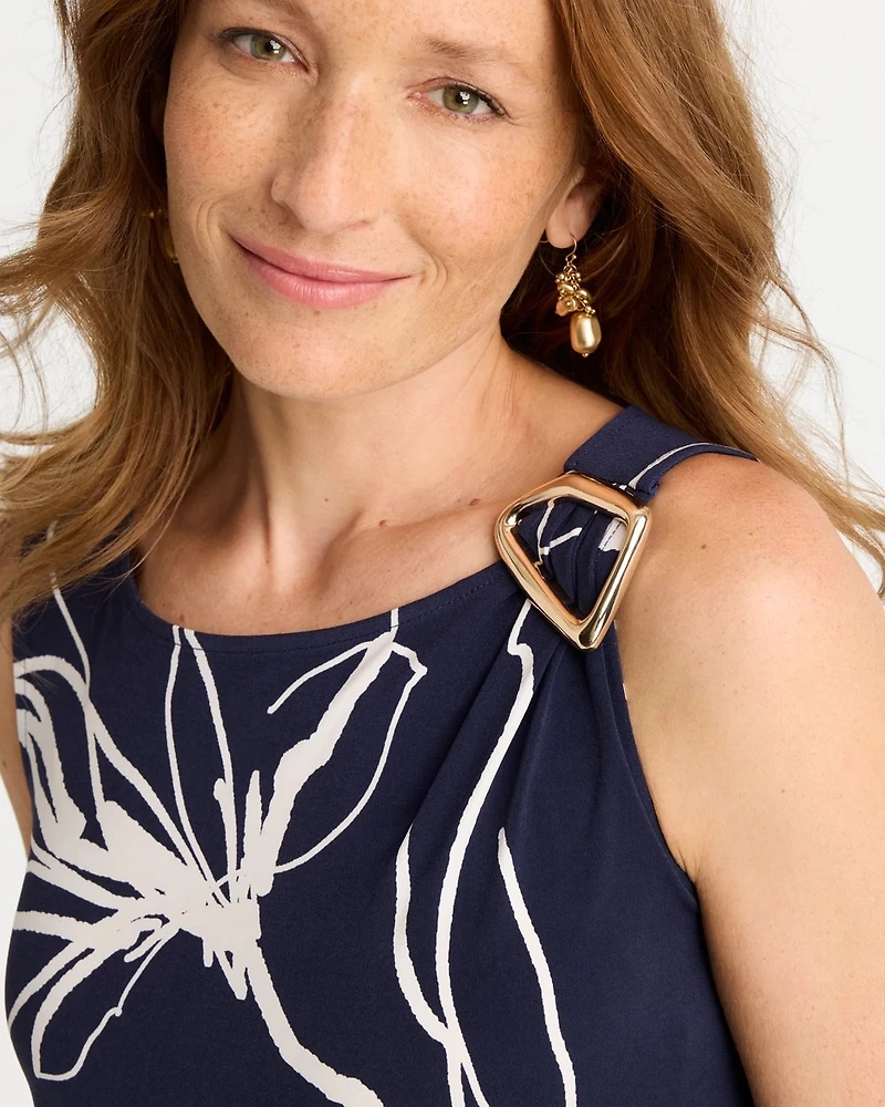 Travelers™ Knit Botanical Jeweled Tunic