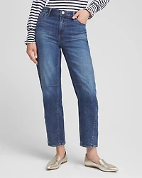 Relaxed Tapered Cropped Jeans