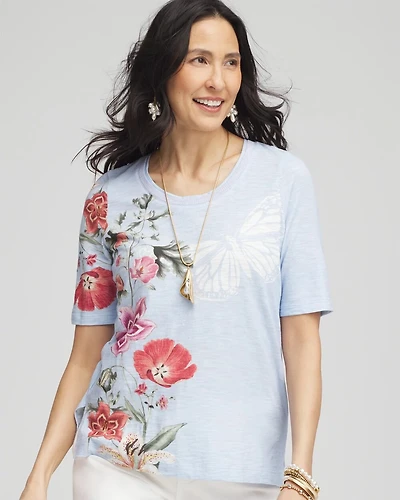 Garden Slub Scoop-Neck Tee