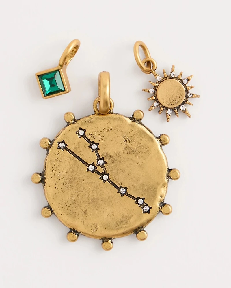 Taurus Zodiac Charm Pendant