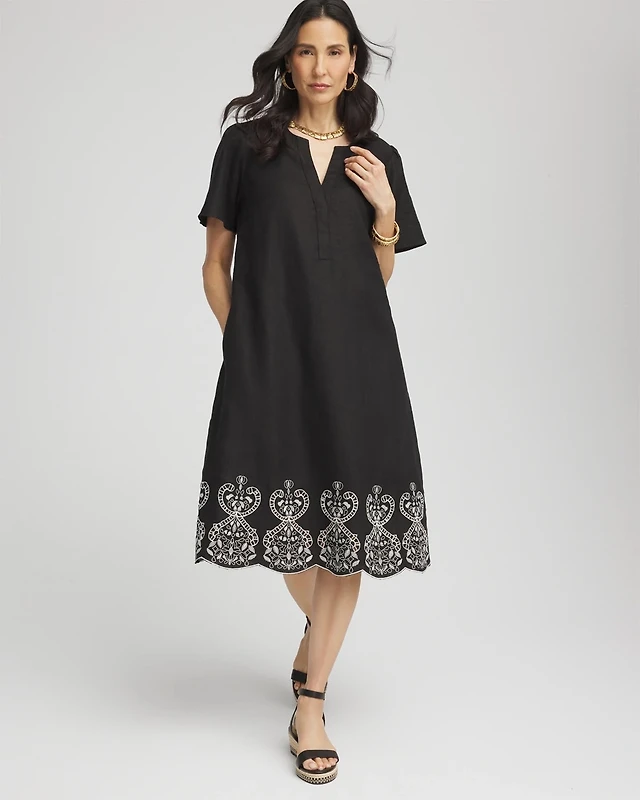 Home | Chico's Linen Roll Tab Dolman Midi Dress at Plaza Las Americas in  San Juan, PR
