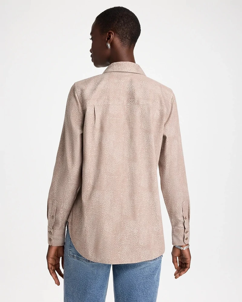 No Iron™ Stretch Animal Jacquard Shirt