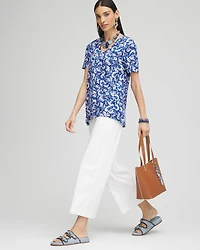 Butterfly Slub V-Neck Tee