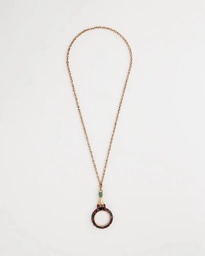 Hand Monocle Pendant Necklace