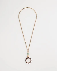 Hand Monocle Pendant Necklace