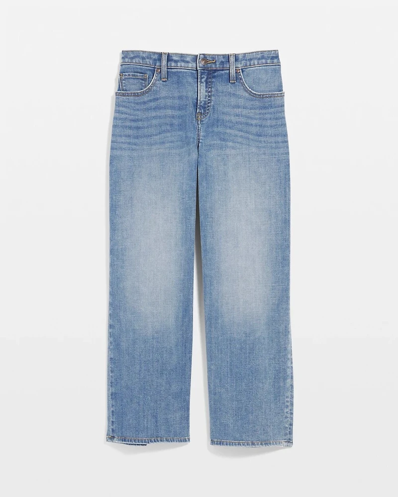Girlfriend Cropped Wide-Leg Jean