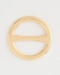 Golden Round Scarf Ring