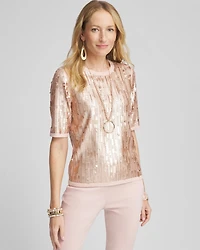 Sequin Pullover Sweater