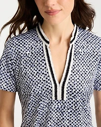 Zenergy® UPF Crochet Contrast Trim Dress