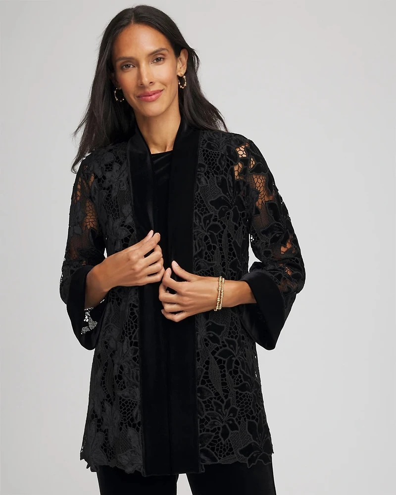 Travelers™ Collection Velvet Lace Jacket