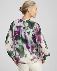 Bloom Pintuck Sleeve Blouse