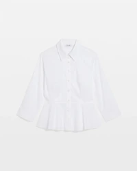 Peplum Poplin Shirt