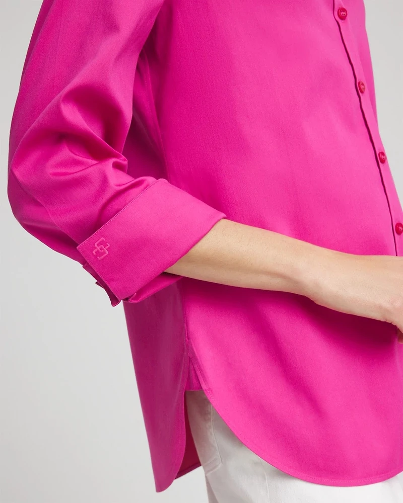 Stretch-Sateen Shirt