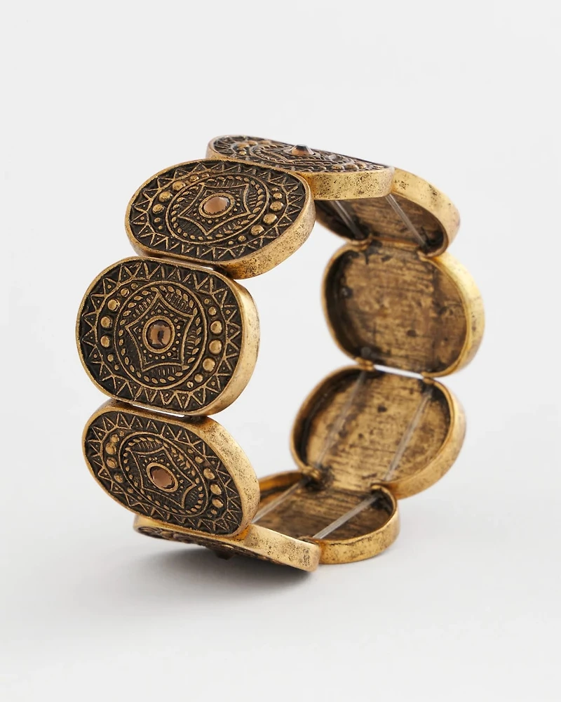 Medallion Stretch Bracelet