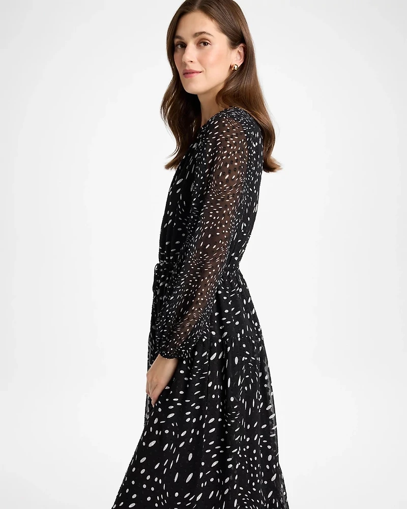 Clip Dot Maxi Dress