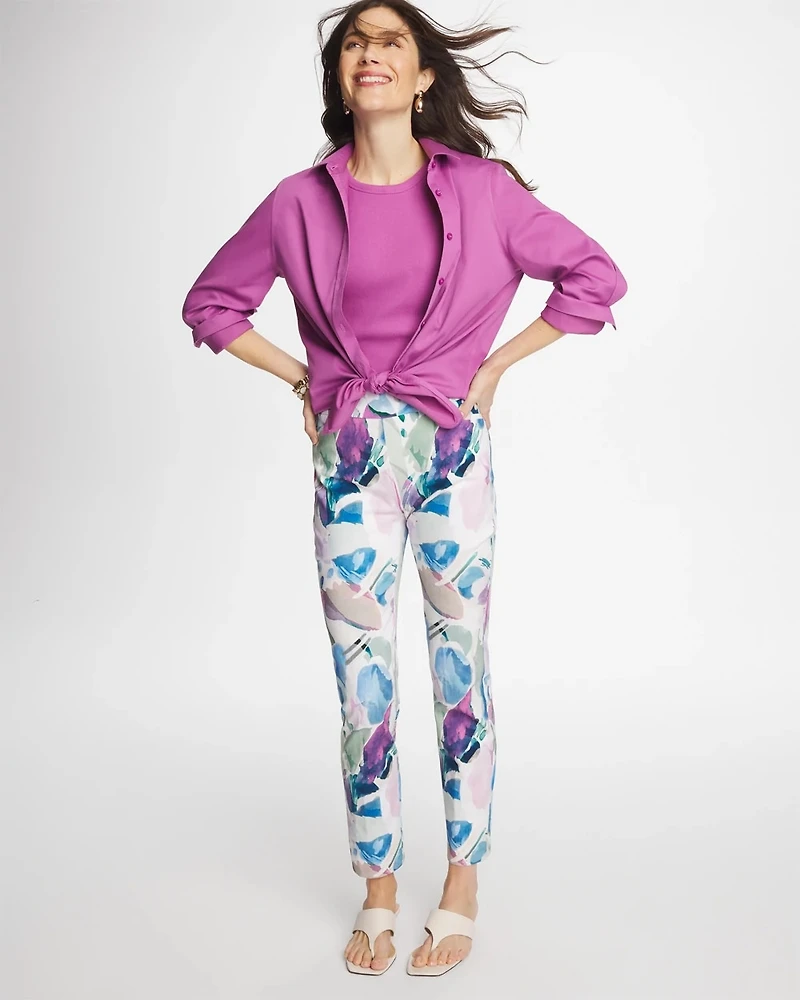 Blur Geo Brigitte™ Slim Ankle Pants