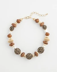 Mixed-Media Short Beaded Necklace