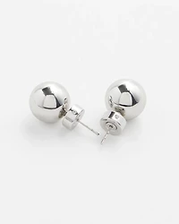 Silver Tone Stud Earrings