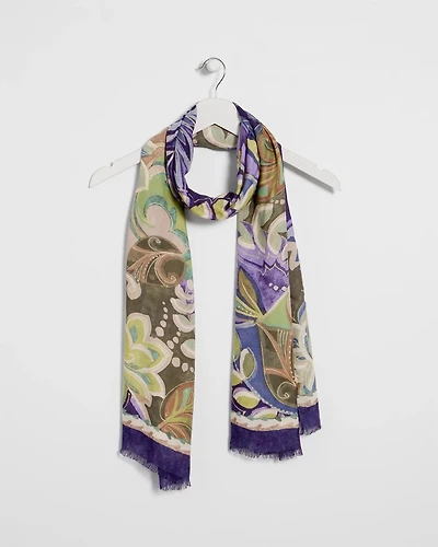 Printed Oblong Scarf
