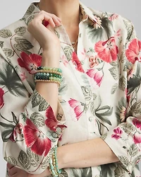 No Iron™ Garden Floral Linen Shirt