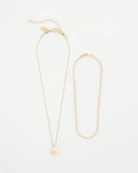 Goldtone Convertible Pendant Necklace