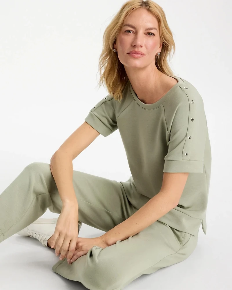 Zenergy® Soft Short-Sleeve Grommet Top