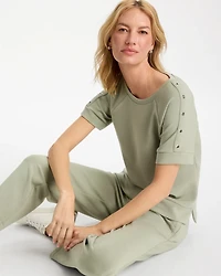 Zenergy® Soft Short-Sleeve Grommet Top